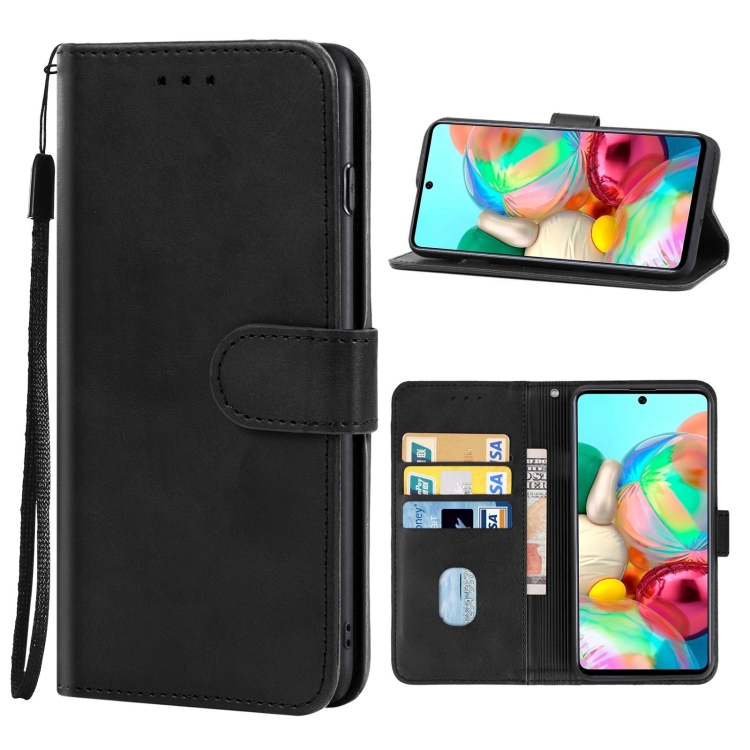 

For Samsung Galaxy A71 4G Leather Phone Case(Black)