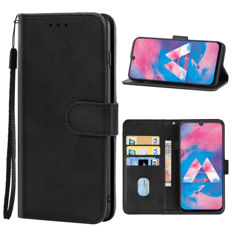 

Leather Phone Case For Samsung Galaxy M30 / A40s(Black)