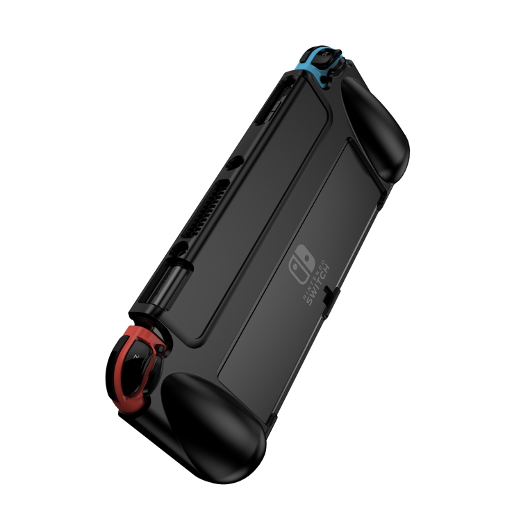 

Anti-slip and Shockproof Game Console TPU Protective Cover for Nintendo Switch OLED(Black)