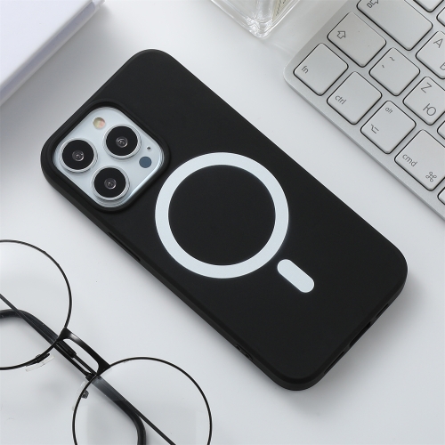 

Silicone Magsafe Phone Case For iPhone 13 Pro Max(Black)