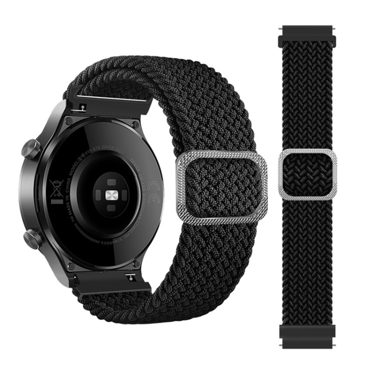 

For Samsung Galaxy Gear S3 Nylon Braided Elasticity Watchband(Black)