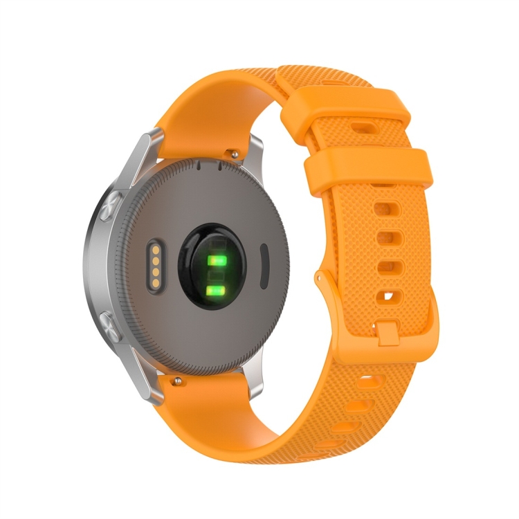 

For Garmin Silicone Smart Watch Watch Band, Size:20mm Universal(Yellow)