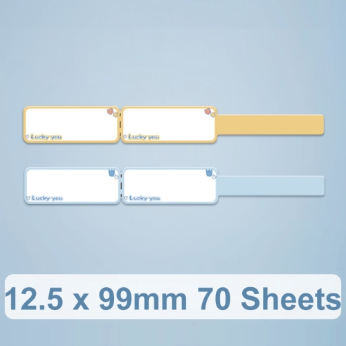 

12.5 x 99mm 70 Sheets Thermal Label Data Cable Sort Stickers For NiiMbot D101 / D11(Lucky You)