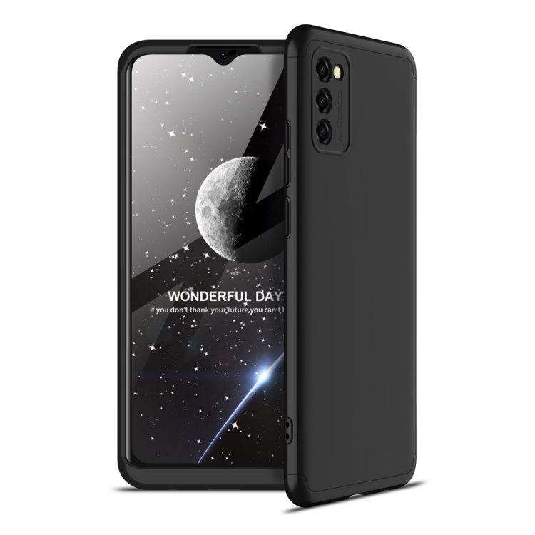 

For Samsung Galaxy A02s / M02s GKK Three Stage Splicing Full Coverage PC Phone Case(Black)