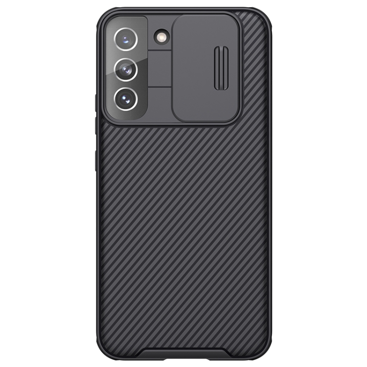

For Samsung Galaxy S22+ 5G NILLKIN Black Mirror Pro Series Camshield Phone Case(Black)