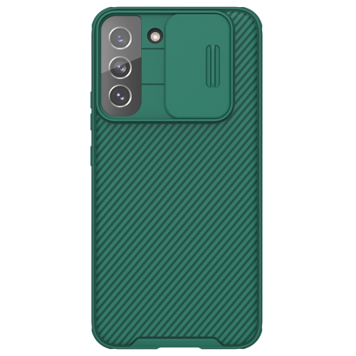 

For Samsung Galaxy S22+ 5G NILLKIN Black Mirror Pro Series Camshield Phone Case(Green)