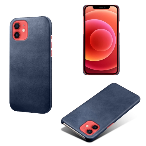 

Calf Texture PC + PU Phone Case For iPhone 12 mini(Blue)