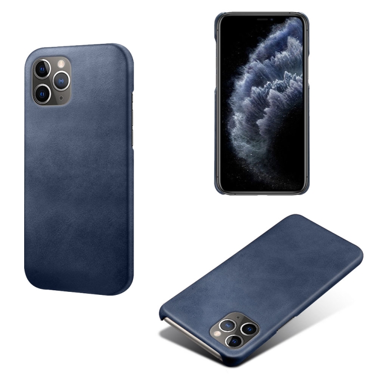 

Calf Texture PC + PU Phone Case For iPhone 11 Pro Max(Blue)