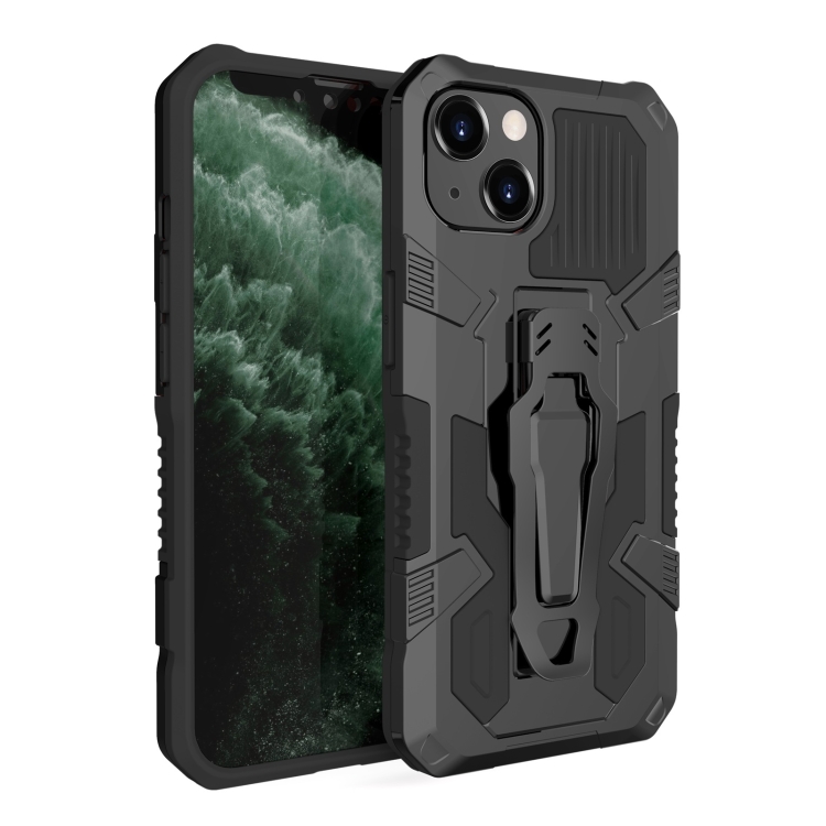 

Machine Armor Warrior PC + TPU Phone Case For iPhone 13 Pro(Black)