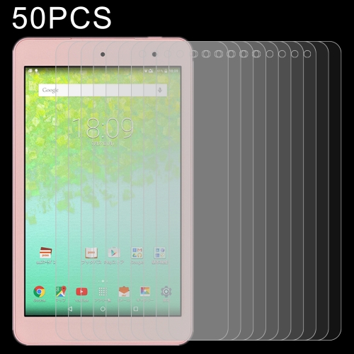 50 PCS 0.26mm 9H 2.5D Tempered Glass Film For Kyocera Qua Tab 01