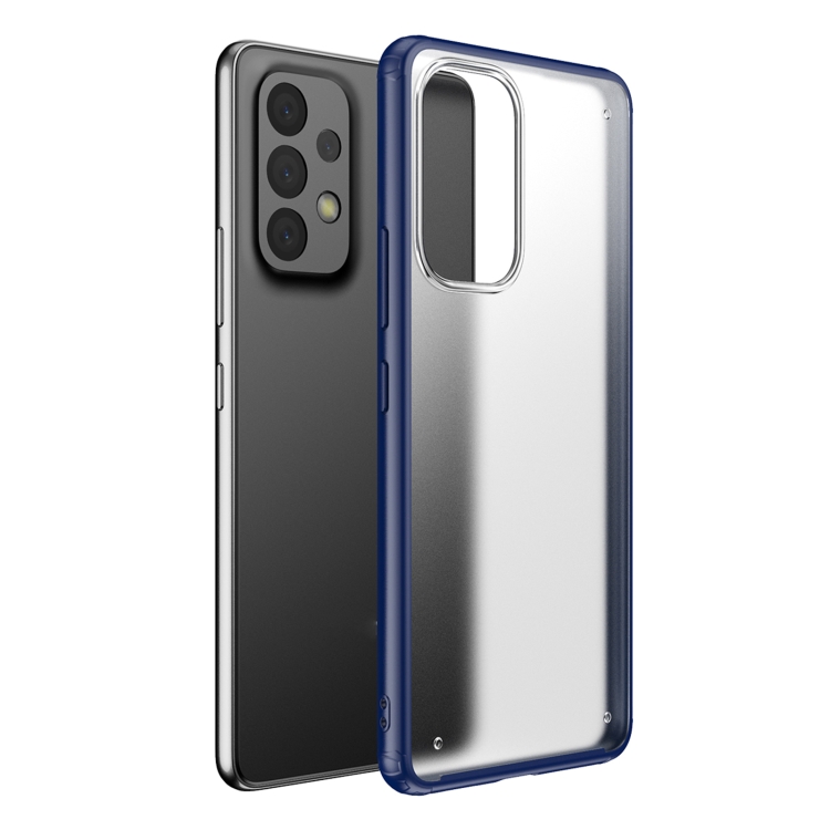 

For Samsung Galaxy A33 5G Four-corner Shockproof TPU + PC Phone Case(Blue)