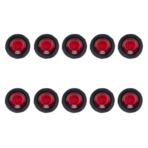 

A5010 Red Light 10 in 1 Truck Trailer LED Round Side Marker Lamp