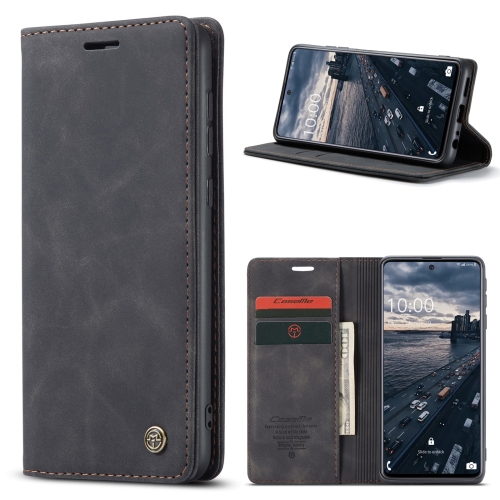 For Samsung Galaxy A33 5G CaseMe 013 Multifunctional Horizontal Flip Leather Phone Case(Black)