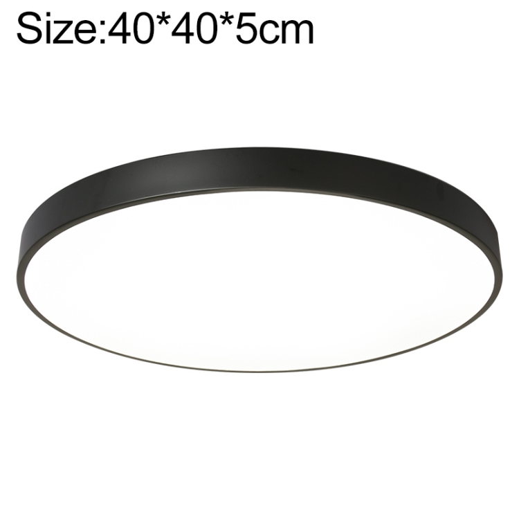 

Macaron LED Round Ceiling Lamp, White Light, Size:40cm(Black)