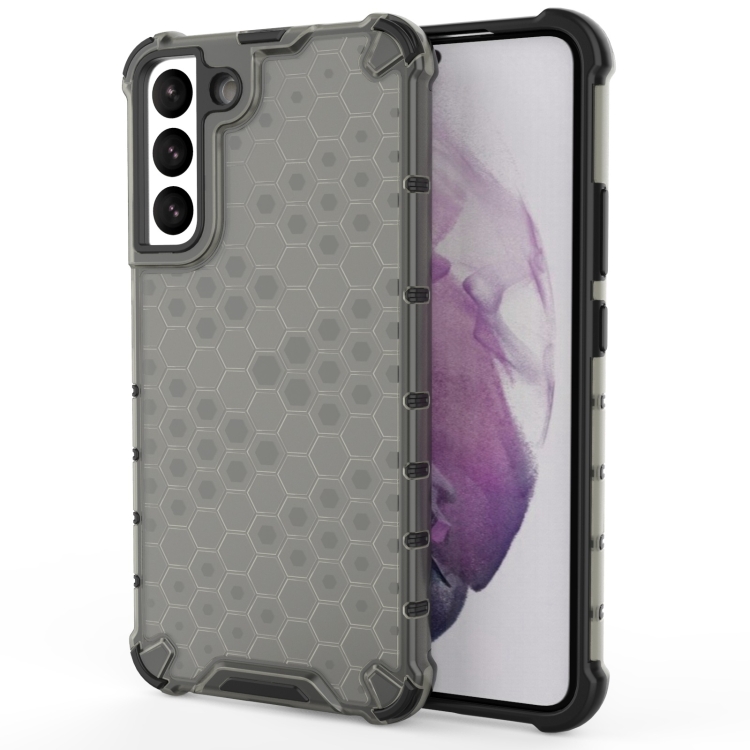 

For Samsung Galaxy S22+ 5G Honeycomb PC + TPU Phone Case(Black)