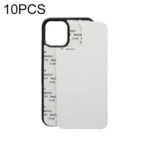 

10 PCS 2D Blank Sublimation Phone Case For iPhone 13(Black)