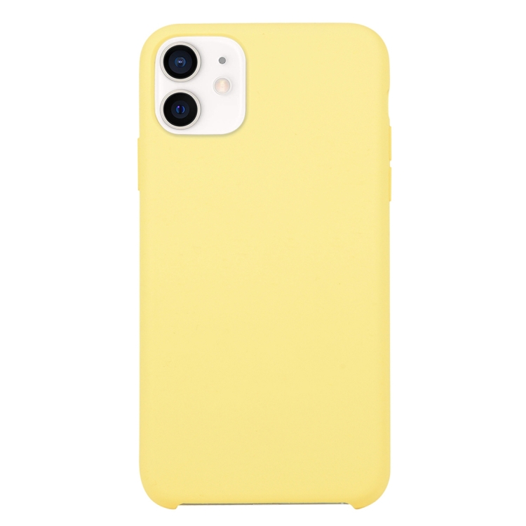 

Solid Silicone Phone Case For iPhone 12 mini(Yellow)