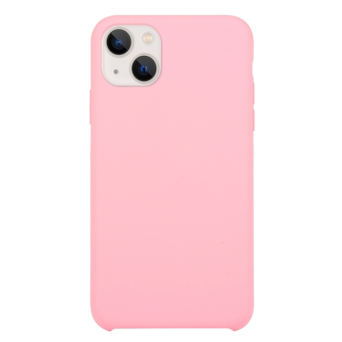 

For iPhone 13 Solid Silicone Phone Case(Rose Pink)