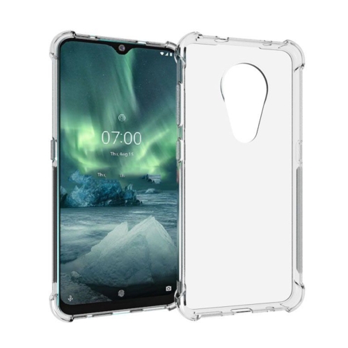 

For Nokia 6.2 Shockproof Non-slip Thickening TPU Phone Case(Transparent)