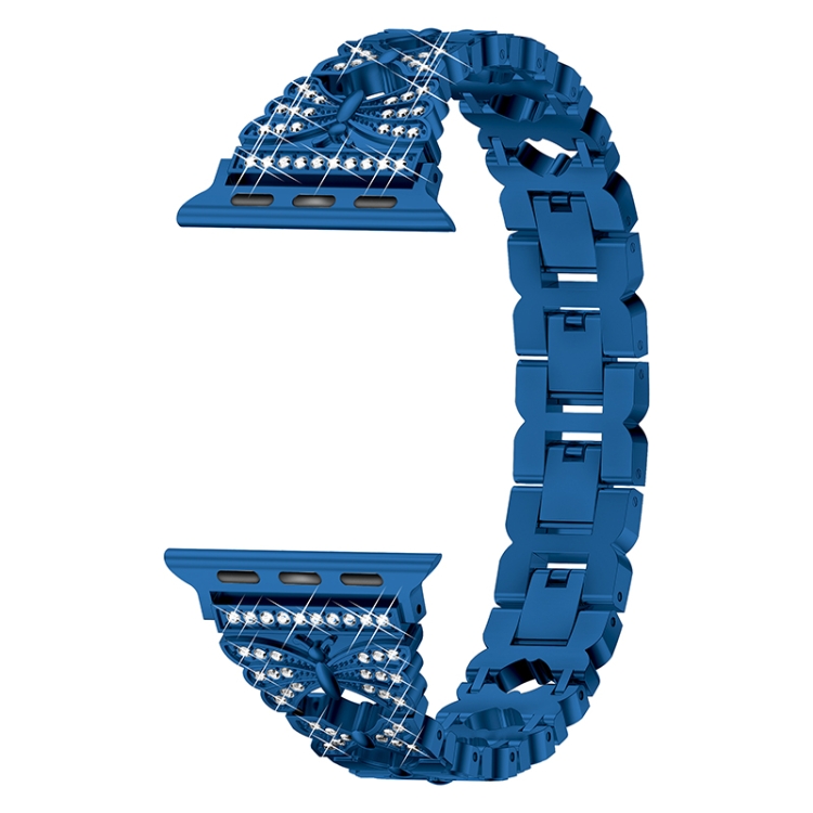 

Stainless Steel Watch Band For Apple Watch Series 7 41mm / 6&SE&5&4 40mm / 3&2&1 38mm(Blue)