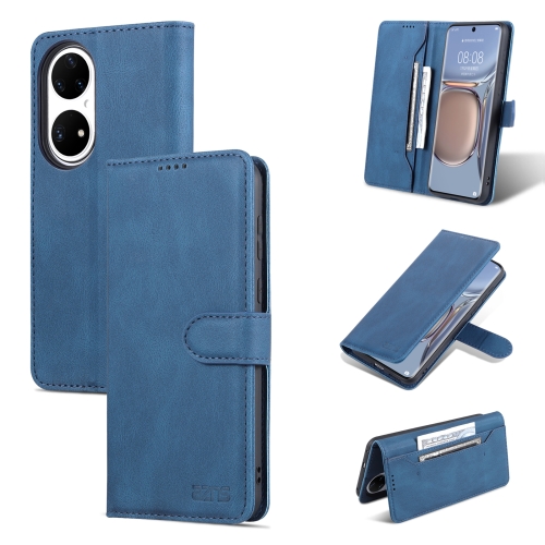 

For Huawei P50 Pro AZNS Dream II Skin Feel Horizontal Flip Leather Case(Blue)