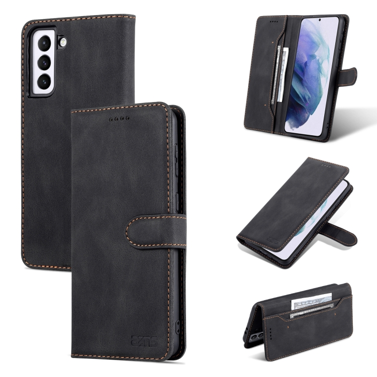 

For Samsung Galaxy S21 FE 5G AZNS Dream II Skin Feel Horizontal Flip Leather Case(Black)