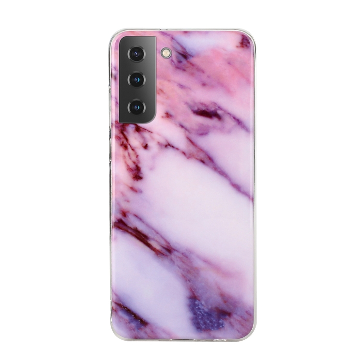 

For Samsung Galaxy S22 5G Marble Pattern Soft TPU Phone Case(Purple)