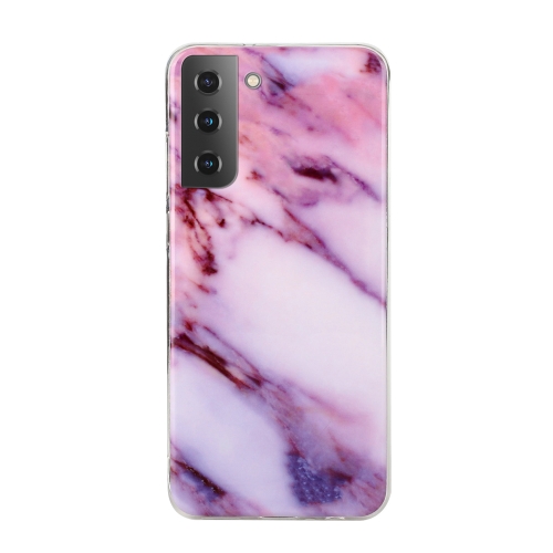 

For Samsung Galaxy S22+ 5G Marble Pattern Soft TPU Phone Case(Purple)