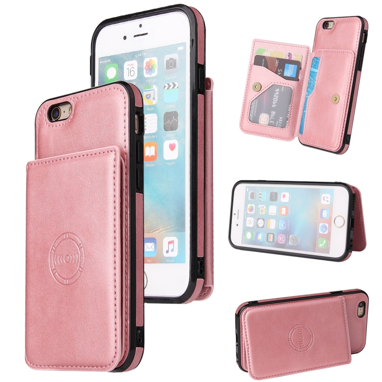 

Calf Texture Magnetic Case For iPhone 6s Plus / 6 Plus(Rose Gold)