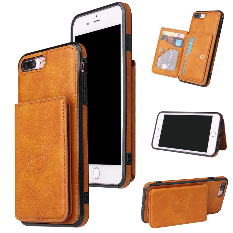 

Calf Texture Magnetic Case For iPhone 8 Plus / 7 Plus(Brown)