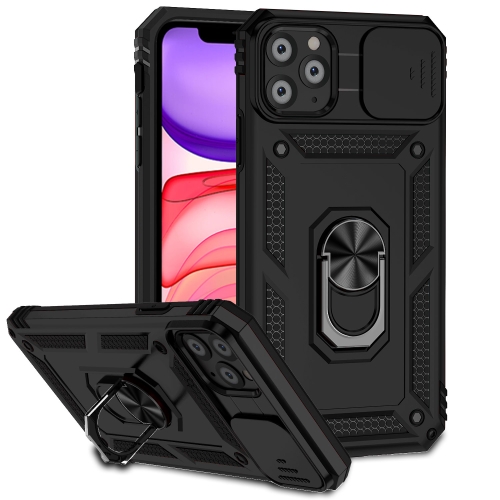 

Sliding Camshield Holder Phone Case For iPhone 11 Pro Max(Black)