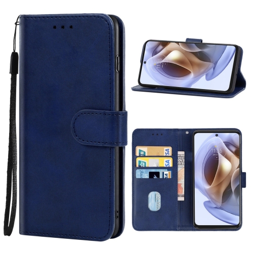 

Leather Phone Case For Motorola Moto G31 / G41(Blue)