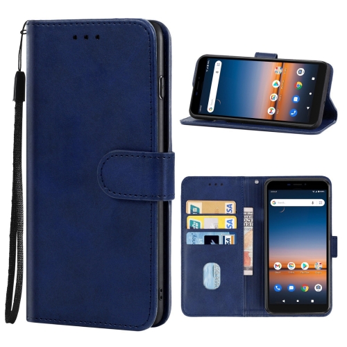 

Leather Phone Case For Cricket Debut / AT&T Calypso 2(Blue)