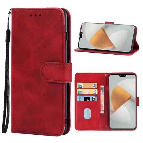 

Leather Phone Case For vivo S12 5G / V23 5G(Red)