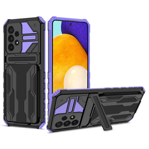 

For Samsung Galaxy A53 5G Armor Card PC + TPU Phone Case(Purple)