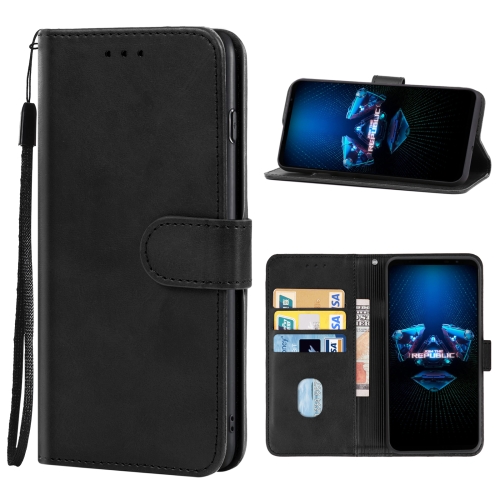 

Leather Phone Case For Asus ROG Phone 5 Ultimate(Black)