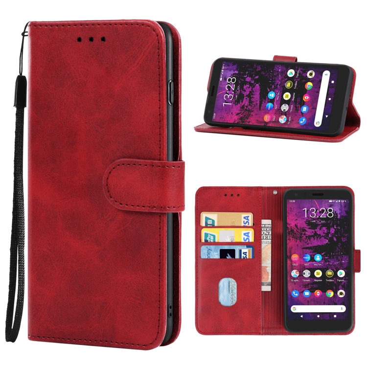 

Leather Phone Case For CAT S62 Pro(Red)