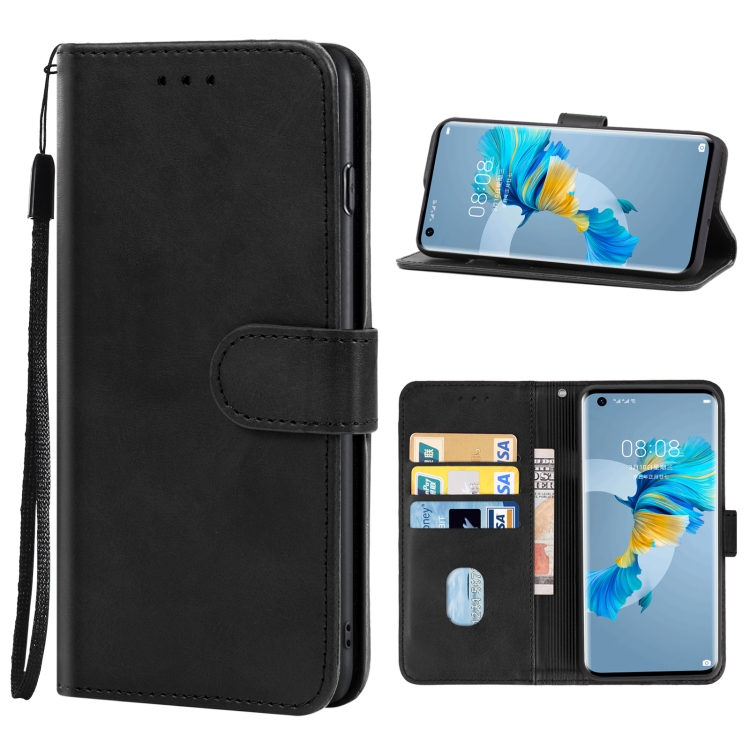 

Leather Phone Case For Huawei Mate 40E 5G(Black)
