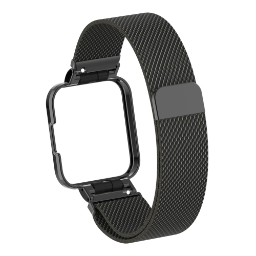

For Xiaomi Redmi Watch 2 Milanese Magnetic Metal Watchband(Black)
