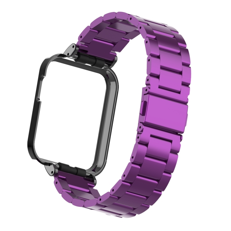 

For Xiaomi Mi Watch Lite / Redmi Watch Three-Bead Metal Watchband(Purple)