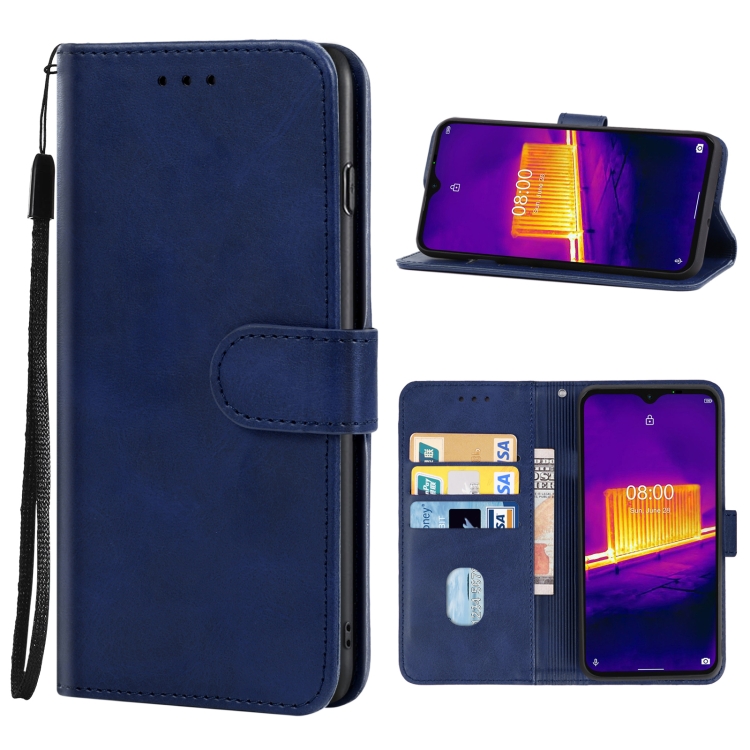 

Leather Phone Case For Ulefone Armor 9(Blue)