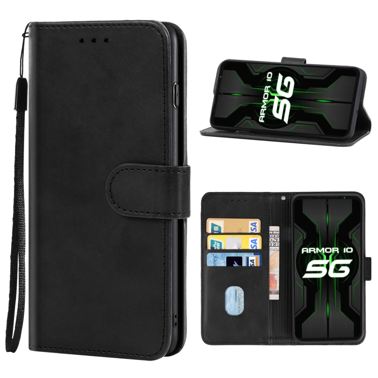 

Leather Phone Case For Ulefone Armor 10 5G(Black)