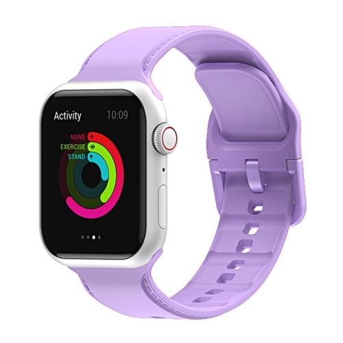 

Silicone Watch Band For Apple Watch Ultra 49mm&Watch Ultra 2 49mm / Series 9&8&7 45mm / SE 3&SE 2&6&SE&5&4 44mm / 3&2&1 42mm(Purple)