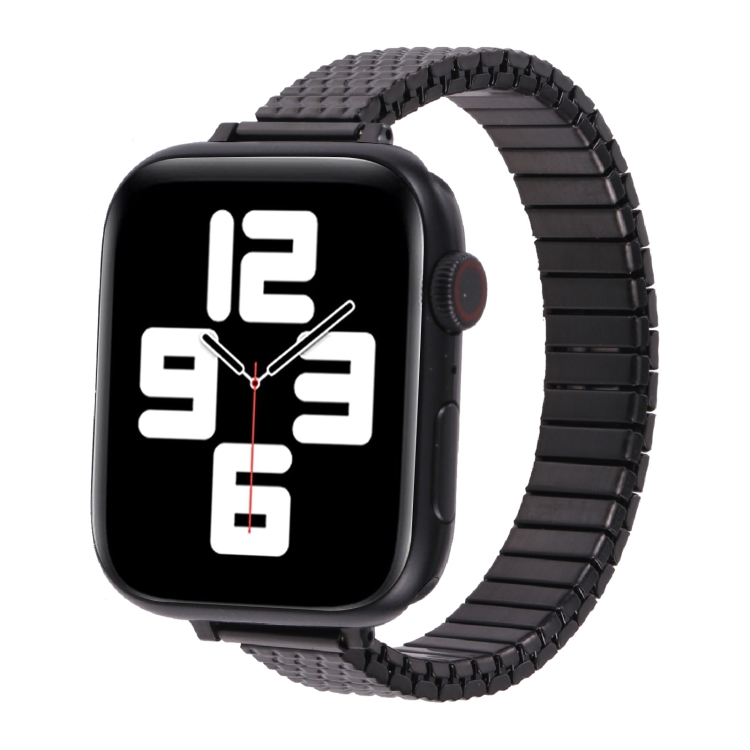 

Stainless Steel Watch Band For Apple Watch Series 7 45mm / 6&SE&5&4 44mm / 3&2&1 42mm(Black)