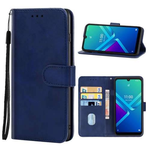Antipoison totaal Hollywood Leather Phone Case For Wiko Y82(Blue)