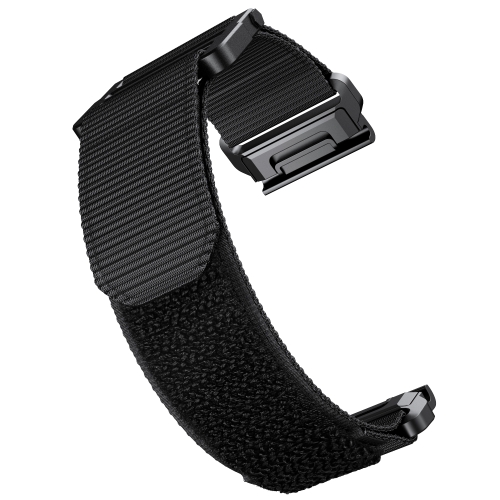 

For Garmin Fenix 6X / 5X 26mm Hook And Loop Fastener Nylon Watch Band(Black)