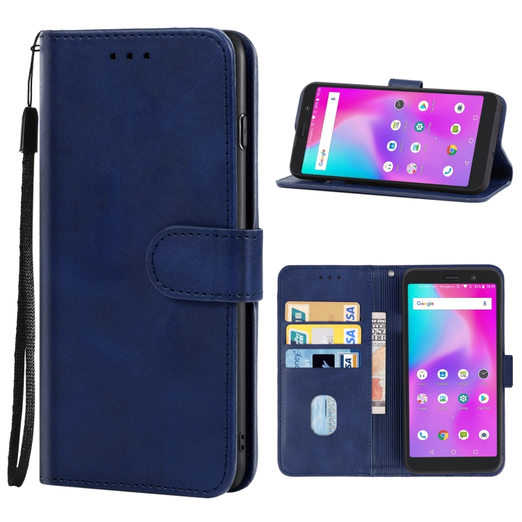 

Leather Phone Case For AGM X3(Blue)