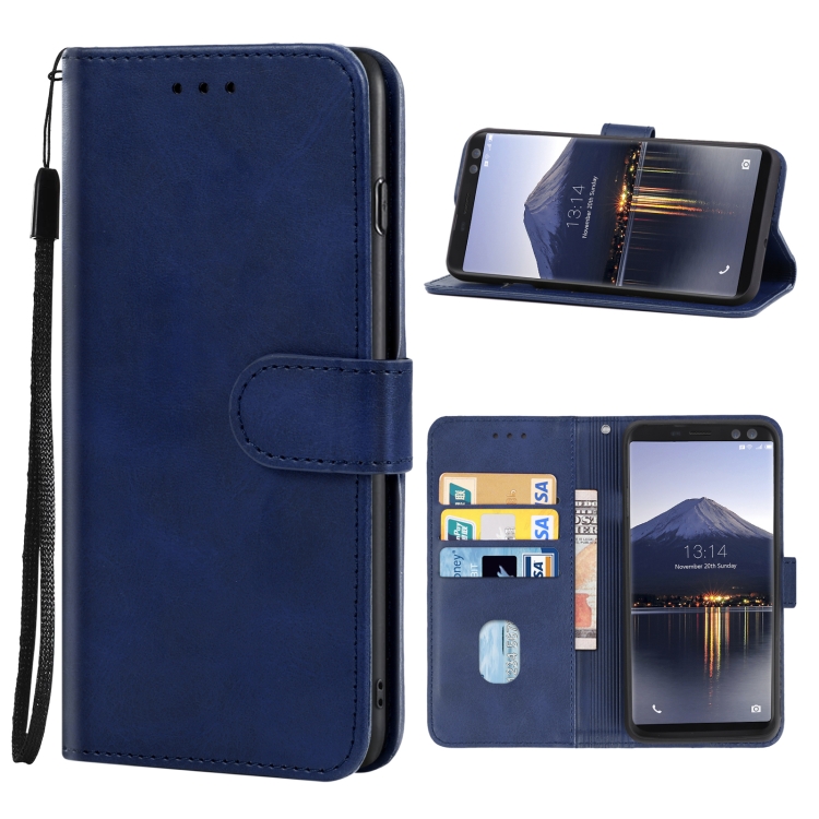 

Leather Phone Case For DOOGEE BL12000 / BL12000 Pro(Blue)