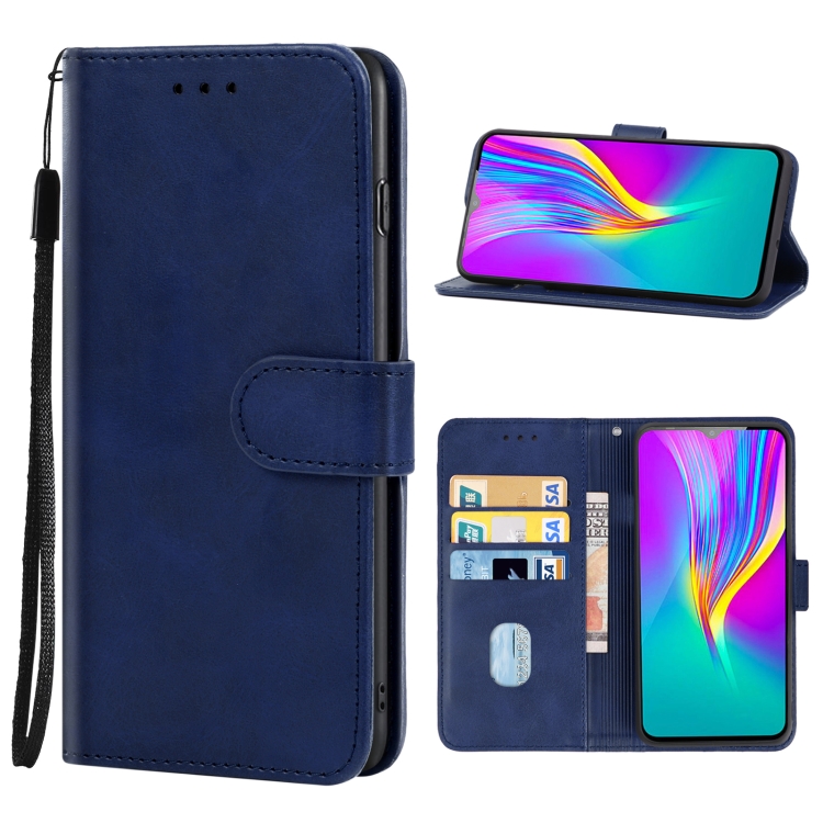 

Leather Phone Case For Infinix Smart 4C(Blue)