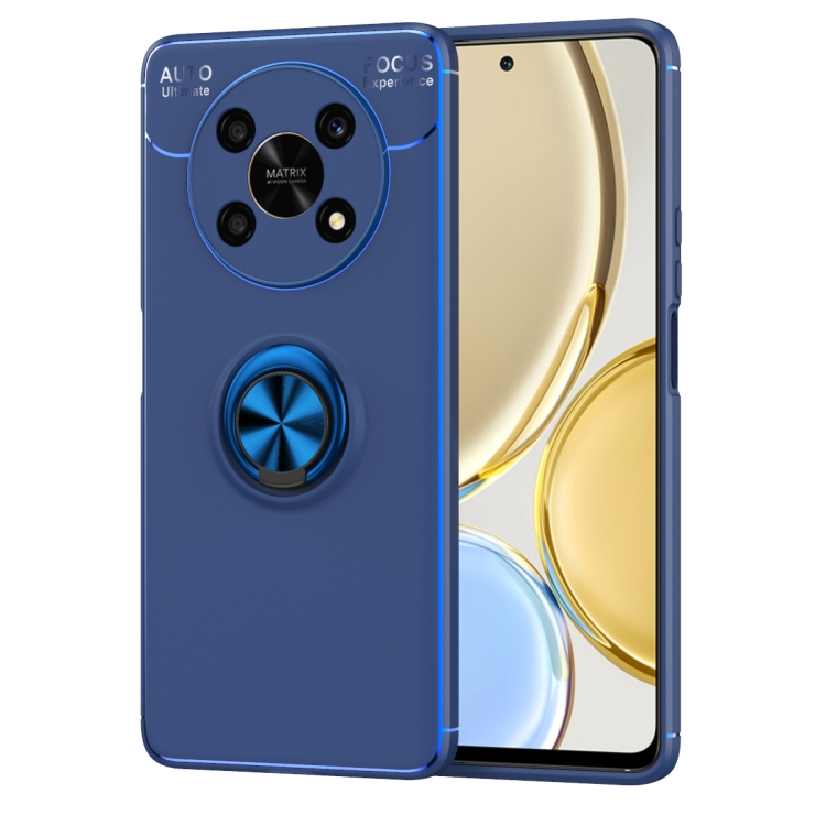 

For Honor X30 5G Ring Holder 360 Degree Rotating TPU Case(Blue)